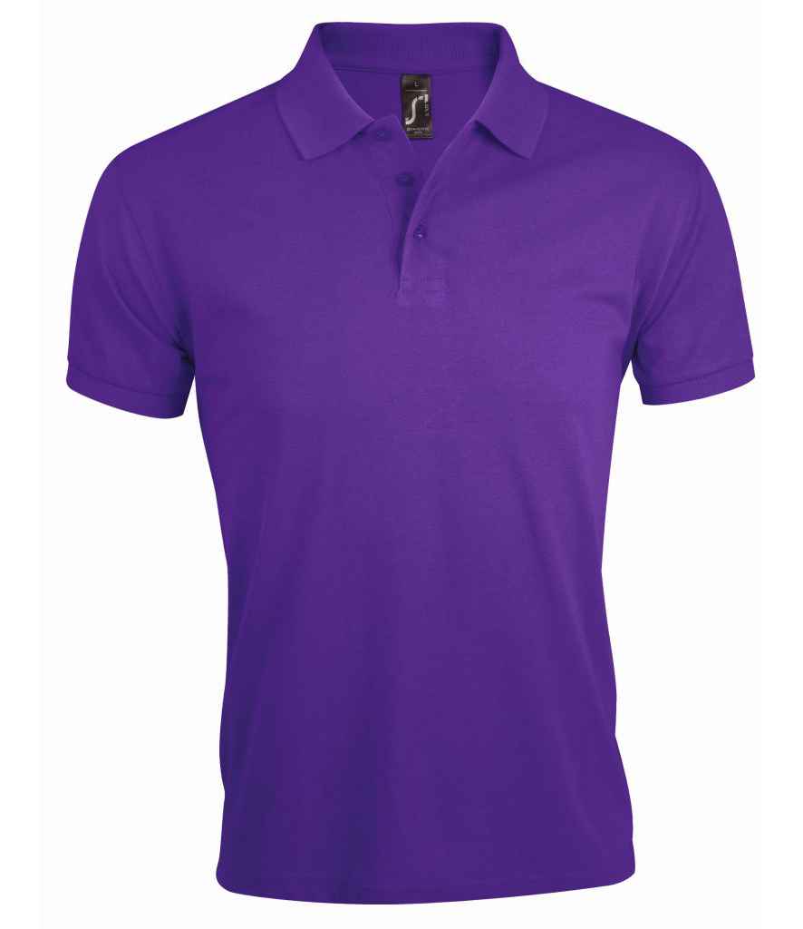 SOL'S Prime Poly/Cotton Piqué Polo Shirt in Dark Purple by SOL'S — Custom branded clothing by Print Press, featuring premium embroidery produced in our specialist print lab in the UK.