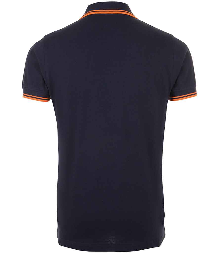 SOL'S Pasadena Tipped Cotton Piqué Polo Shirt in by SOL'S — Custom branded clothing by Print Press, featuring premium embroidery produced in our specialist print lab in the UK.