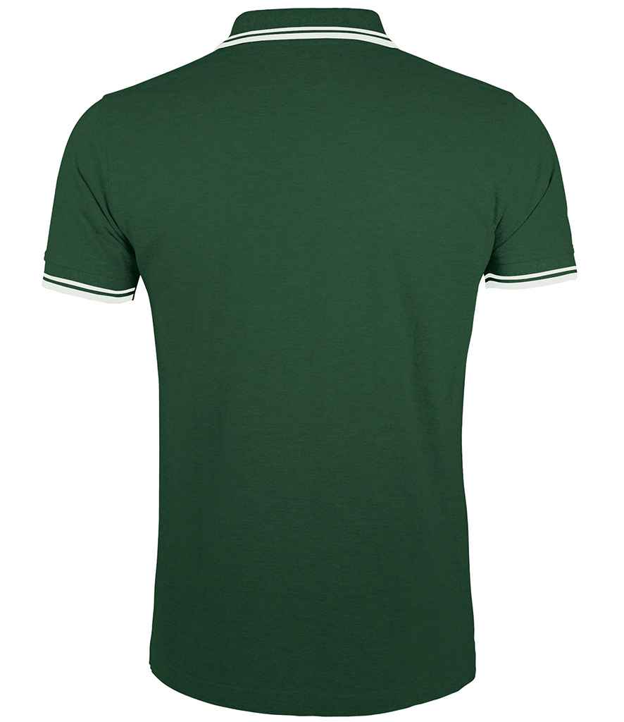 SOL'S Pasadena Tipped Cotton Piqué Polo Shirt in by SOL'S — Custom branded clothing by Print Press, featuring premium embroidery produced in our specialist print lab in the UK.