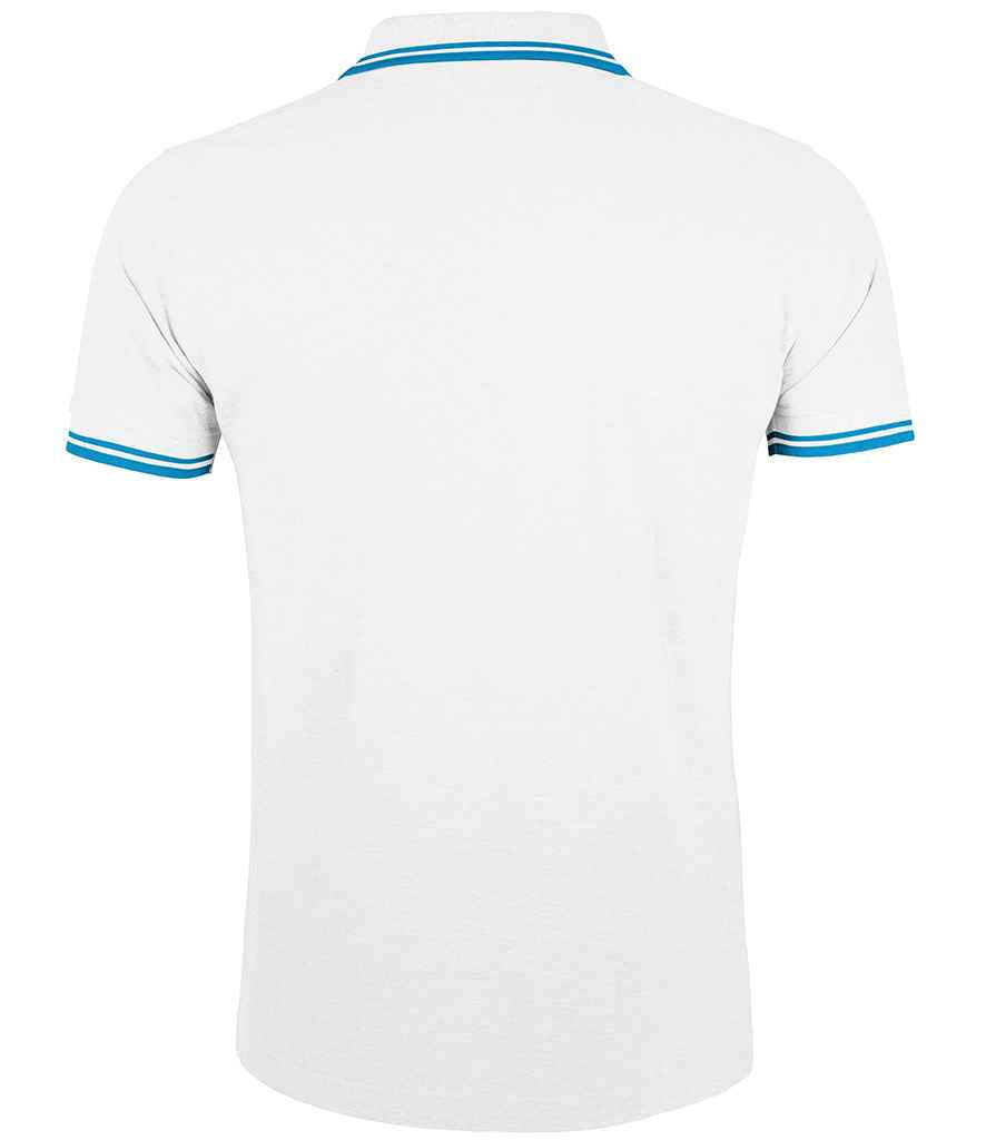SOL'S Pasadena Tipped Cotton Piqué Polo Shirt in by SOL'S — Custom branded clothing by Print Press, featuring premium embroidery produced in our specialist print lab in the UK.