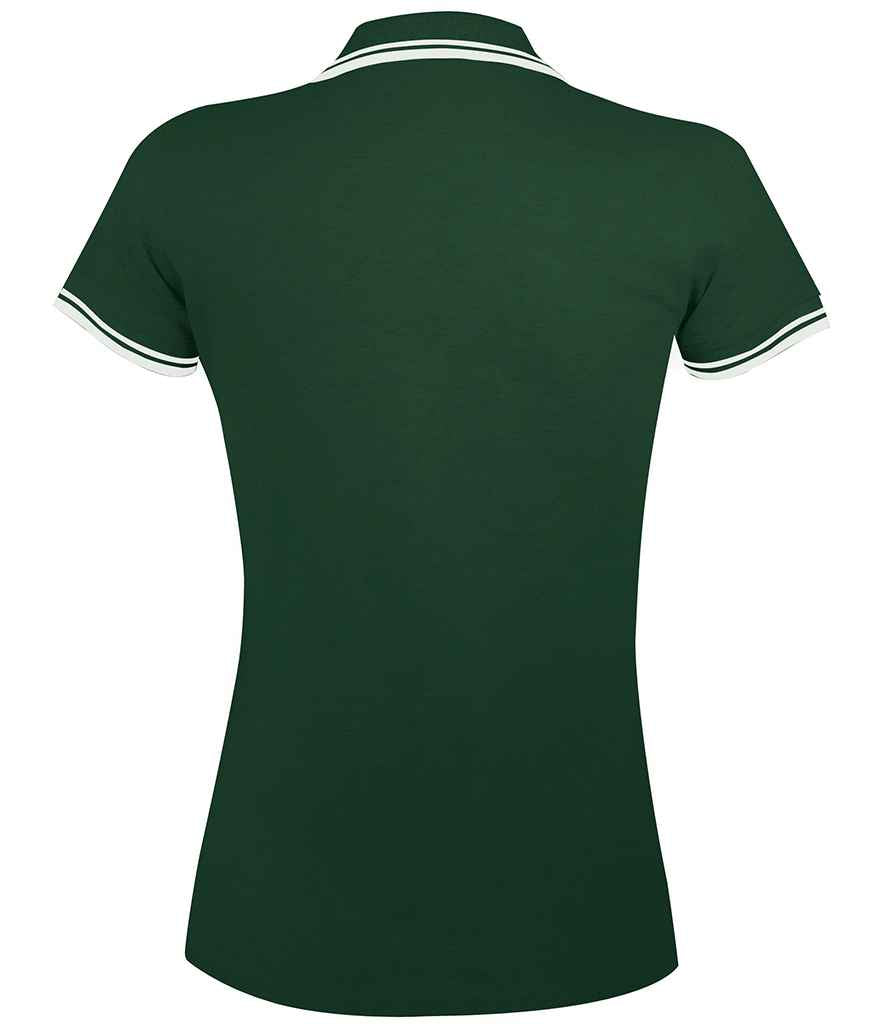 SOL'S Ladies Pasadena Tipped Cotton Piqué Polo Shirt in by SOL'S — Custom branded clothing by Print Press, featuring premium embroidery produced in our specialist print lab in the UK.