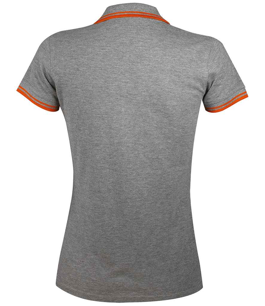SOL'S Ladies Pasadena Tipped Cotton Piqué Polo Shirt in by SOL'S — Custom branded clothing by Print Press, featuring premium embroidery produced in our specialist print lab in the UK.