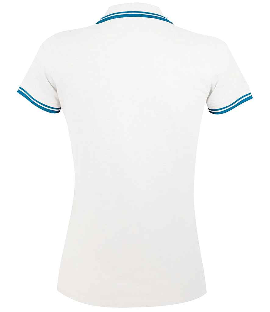 SOL'S Ladies Pasadena Tipped Cotton Piqué Polo Shirt in by SOL'S — Custom branded clothing by Print Press, featuring premium embroidery produced in our specialist print lab in the UK.