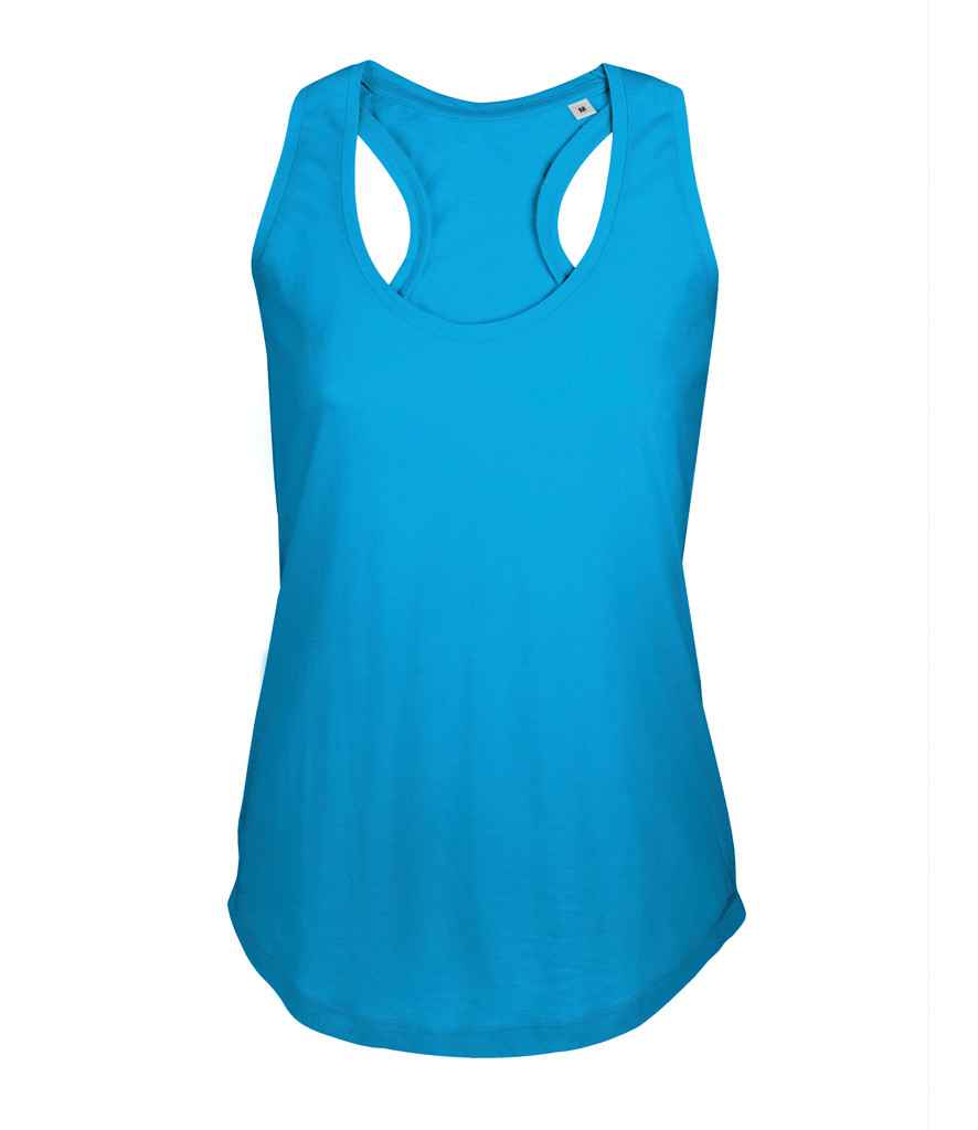 SOL'S Ladies Moka Tank Top in Aqua by SOL'S — Custom branded clothing by Print Press, featuring premium embroidery produced in our specialist print lab in the UK.