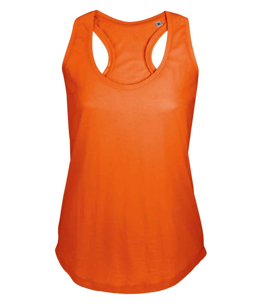 SOL'S Ladies Moka Tank Top in Burnt Orange by SOL'S — Custom branded clothing by Print Press, featuring premium embroidery produced in our specialist print lab in the UK.