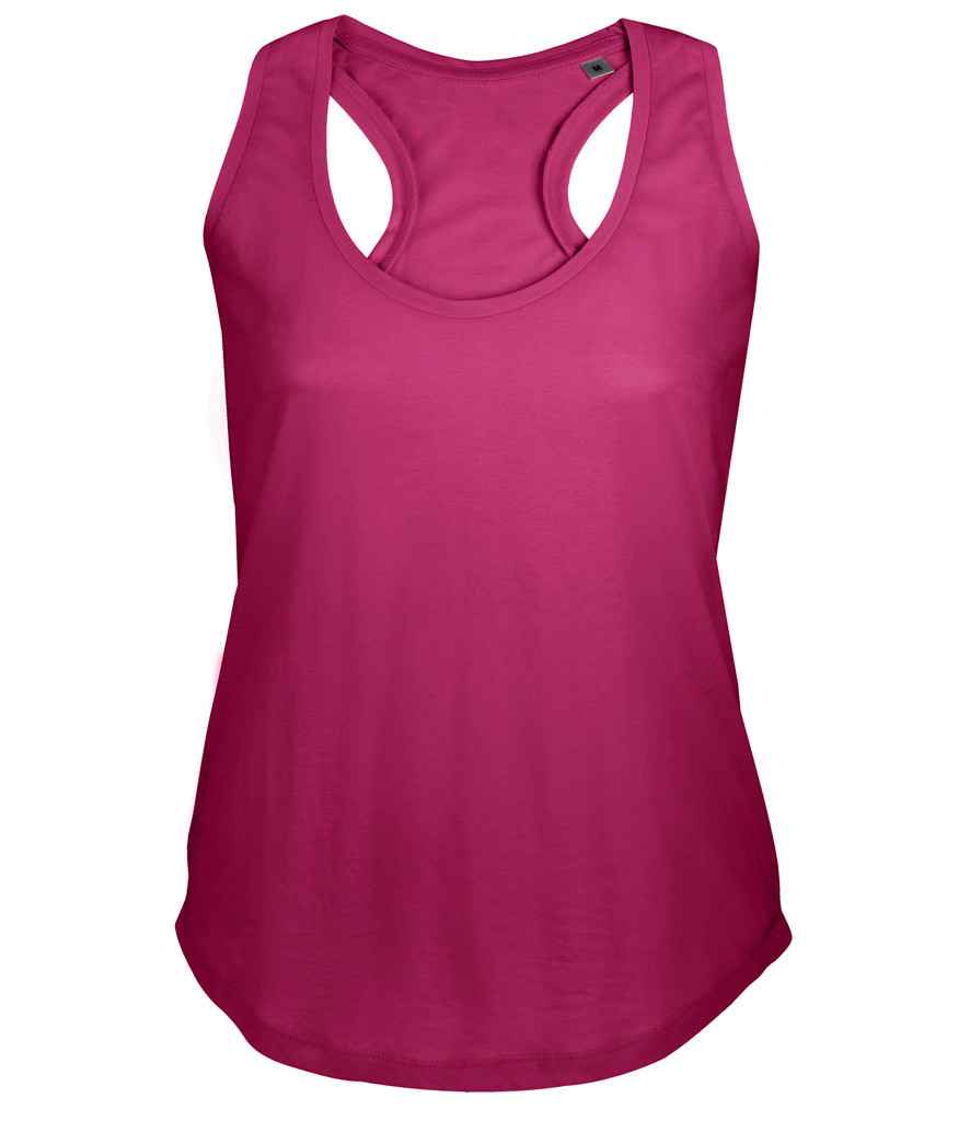 SOL'S Ladies Moka Tank Top in Raspberry by SOL'S — Custom branded clothing by Print Press, featuring premium embroidery produced in our specialist print lab in the UK.
