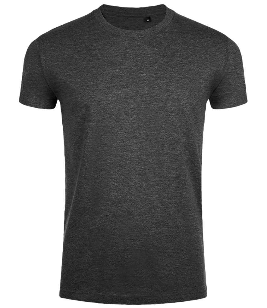SOL'S Imperial Fit T-Shirt in Charcoal Marl by SOL'S — Custom branded clothing by Print Press, featuring premium embroidery produced in our specialist print lab in the UK.