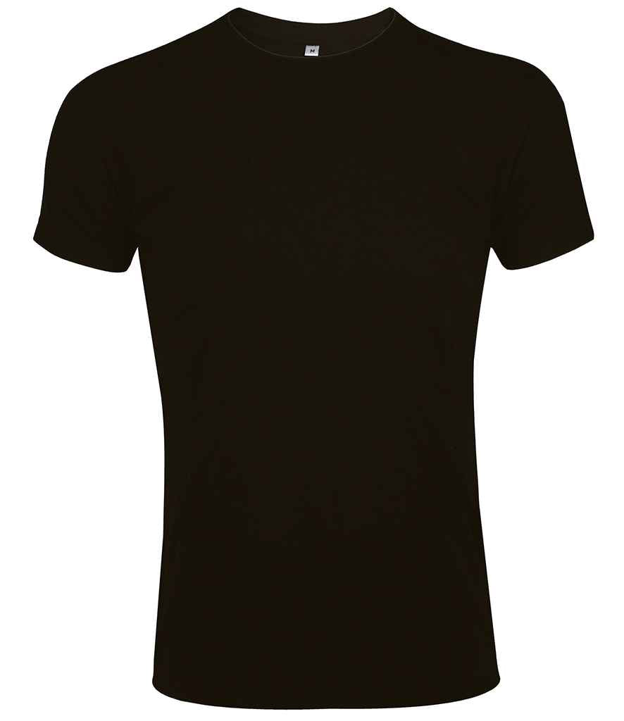 SOL'S Imperial Fit T-Shirt in Deep Black by SOL'S — Custom branded clothing by Print Press, featuring premium embroidery produced in our specialist print lab in the UK.