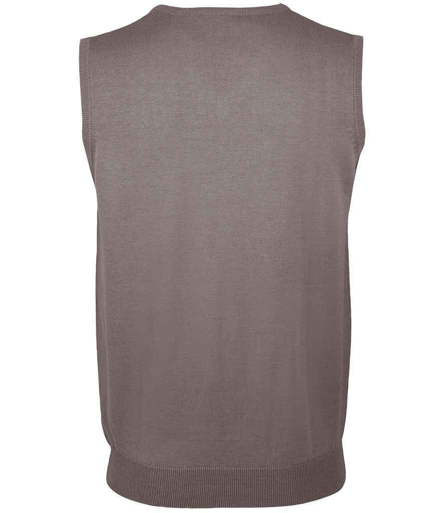 SOL'S Unisex Gentlemen Sleeveless Cotton Acrylic V Neck Sweater in by SOL'S — Custom branded clothing by Print Press, featuring premium embroidery produced in our specialist print lab in the UK.