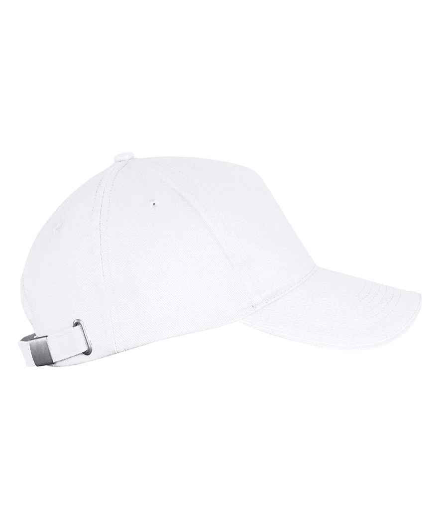 SOL'S Long Beach Cap in ONE White by SOL'S — Custom branded clothing by Print Press, featuring premium embroidery produced in our specialist print lab in the UK.