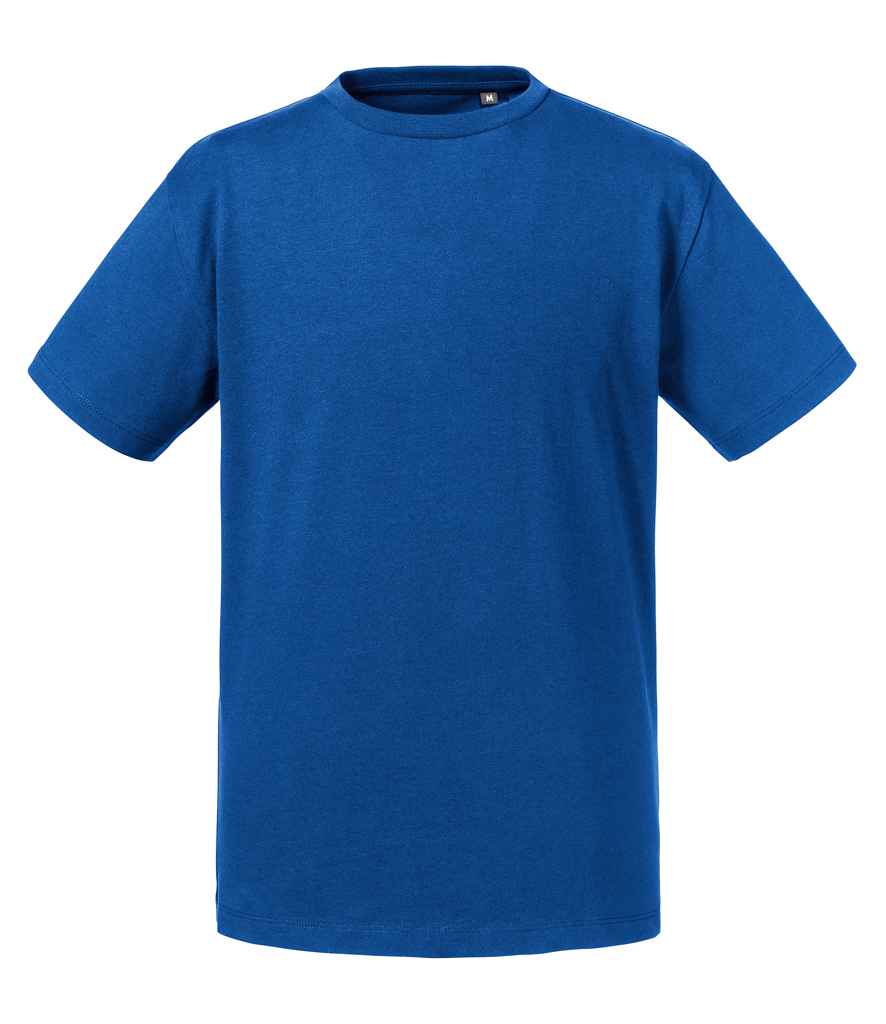 Russell Kids Pure Organic T-Shirt in Bright Royal by Russell — Custom branded clothing by Print Press, featuring premium embroidery produced in our specialist print lab in the UK.