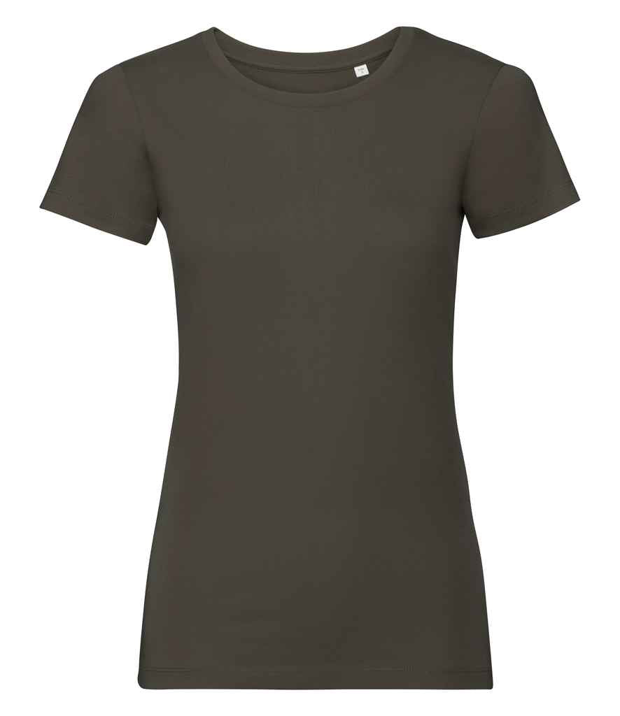 Russell Ladies Pure Organic T-Shirt in by Russell — Custom branded clothing by Print Press, featuring premium embroidery produced in our specialist print lab in the UK.