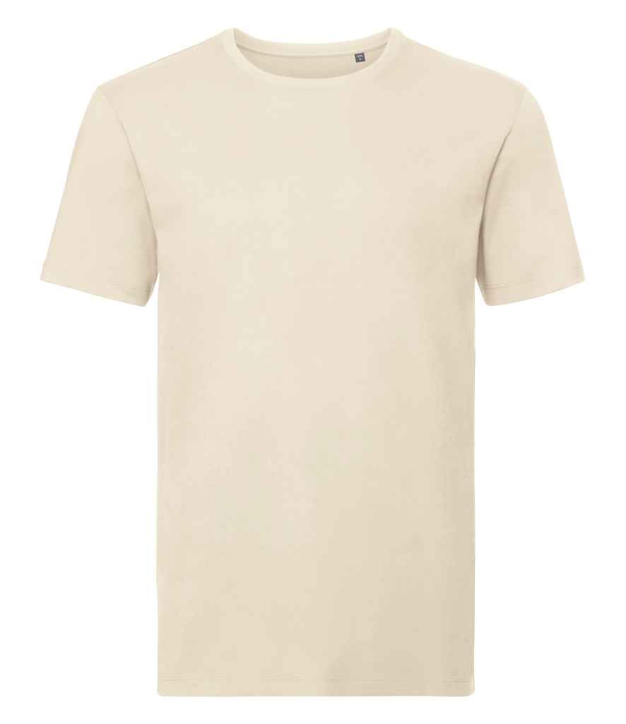 Russell Pure Organic T-Shirt in by Russell — Custom branded clothing by Print Press, featuring premium embroidery produced in our specialist print lab in the UK.