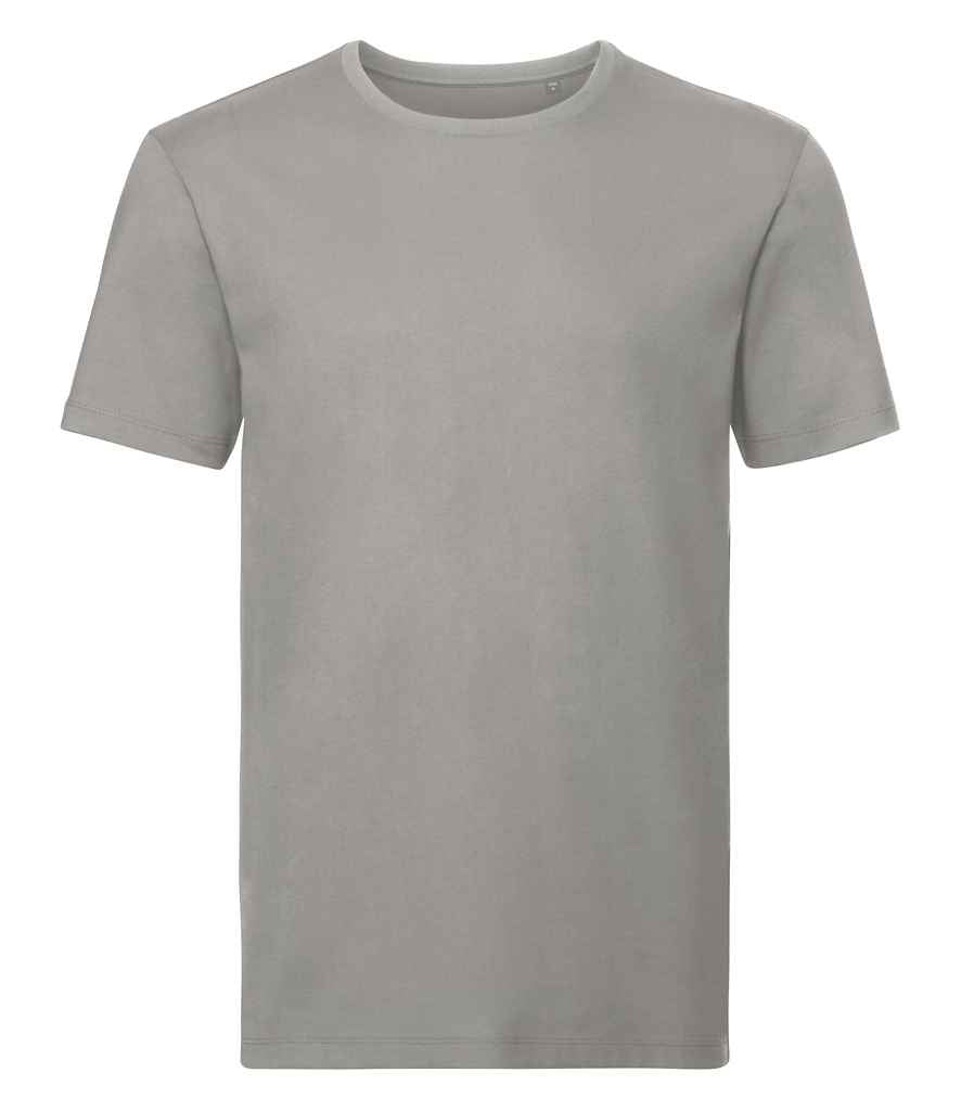 Russell Pure Organic T-Shirt in Stone by Russell — Custom branded clothing by Print Press, featuring premium embroidery produced in our specialist print lab in the UK.