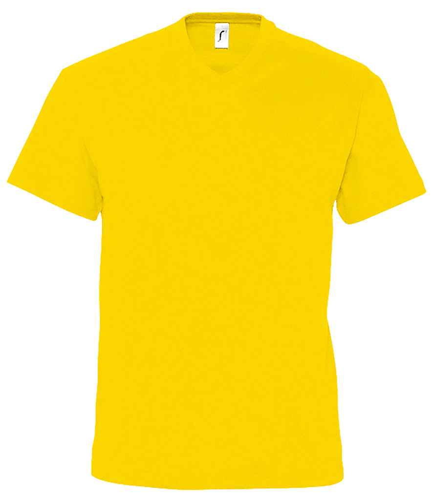 SOL'S Victory V Neck T-Shirt in Gold by SOL'S — Custom branded clothing by Print Press, featuring premium embroidery produced in our specialist print lab in the UK.