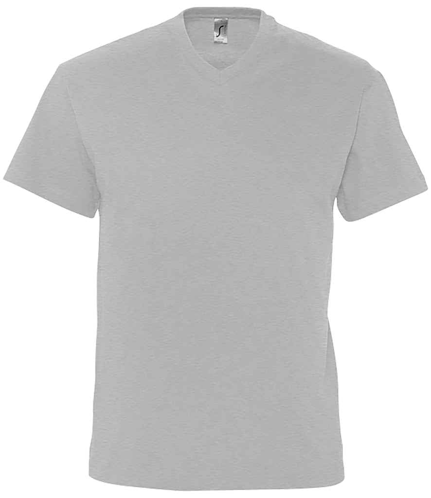 SOL'S Victory V Neck T-Shirt in Grey Marl by SOL'S — Custom branded clothing by Print Press, featuring premium embroidery produced in our specialist print lab in the UK.