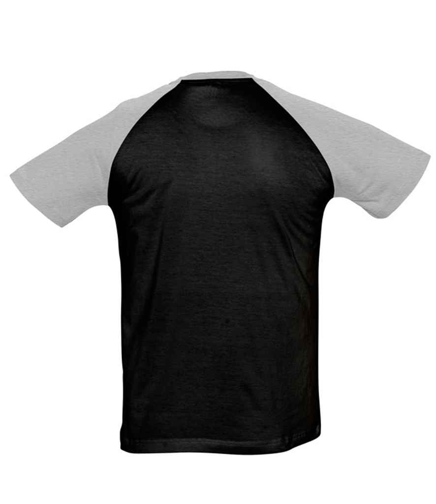 SOL'S Funky Contrast Baseball T-Shirt in by SOL'S — Custom branded clothing by Print Press, featuring premium embroidery produced in our specialist print lab in the UK.