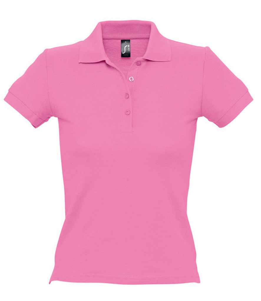SOL'S Ladies People Cotton Piqué Polo Shirt in Orchid Pink by SOL'S — Custom branded clothing by Print Press, featuring premium embroidery produced in our specialist print lab in the UK.