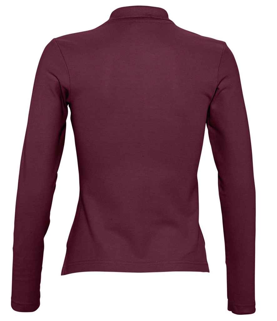 SOL'S Ladies Podium Long Sleeve Cotton Piqué Polo Shirt in by SOL'S — Custom branded clothing by Print Press, featuring premium embroidery produced in our specialist print lab in the UK.