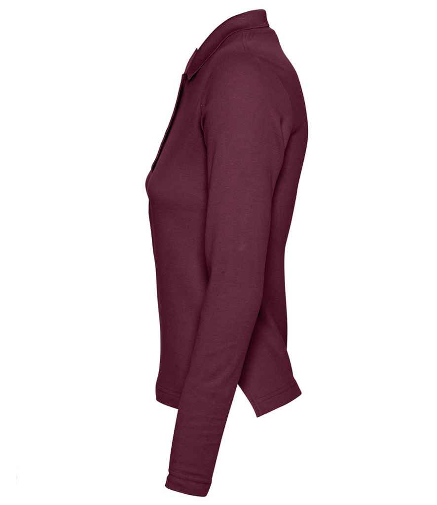 SOL'S Ladies Podium Long Sleeve Cotton Piqué Polo Shirt in by SOL'S — Custom branded clothing by Print Press, featuring premium embroidery produced in our specialist print lab in the UK.