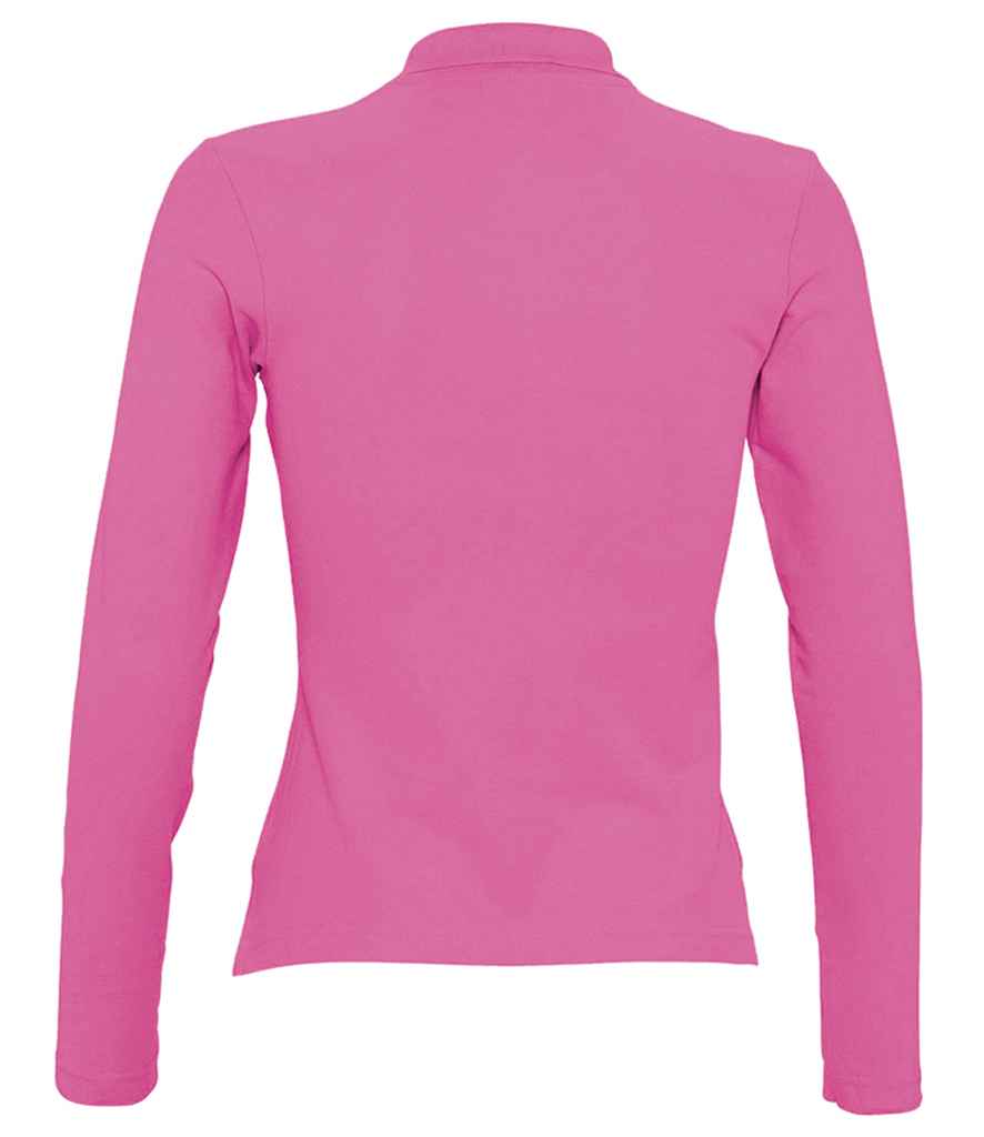 SOL'S Ladies Podium Long Sleeve Cotton Piqué Polo Shirt in by SOL'S — Custom branded clothing by Print Press, featuring premium embroidery produced in our specialist print lab in the UK.
