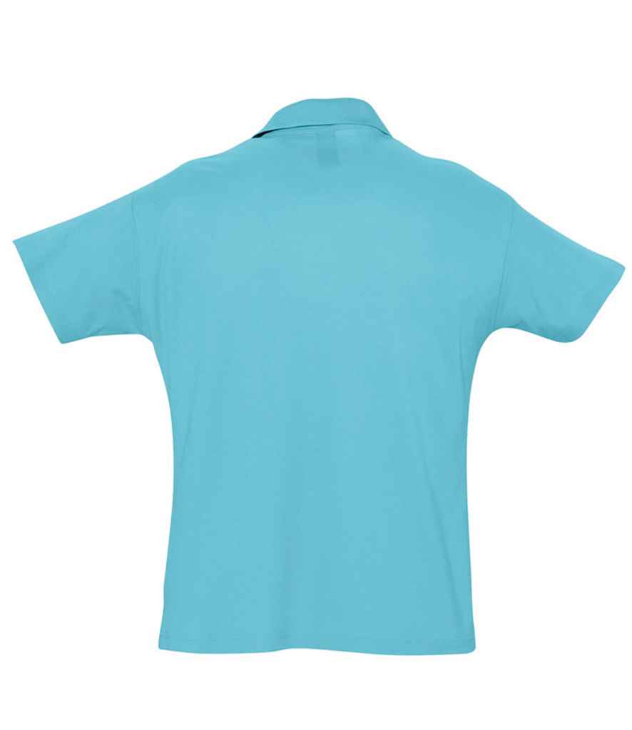 SOL'S Summer II Cotton Piqué Polo Shirt in by SOL'S — Custom branded clothing by Print Press, featuring premium embroidery produced in our specialist print lab in the UK.