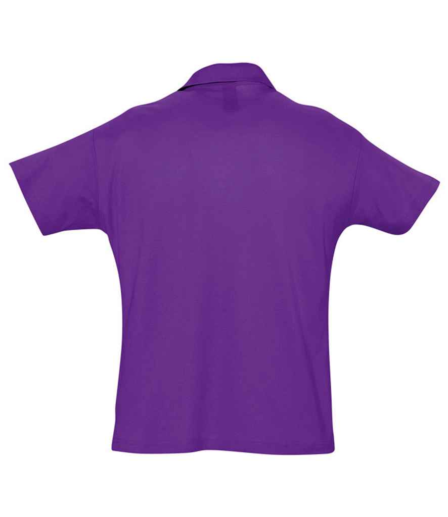 SOL'S Summer II Cotton Piqué Polo Shirt in by SOL'S — Custom branded clothing by Print Press, featuring premium embroidery produced in our specialist print lab in the UK.