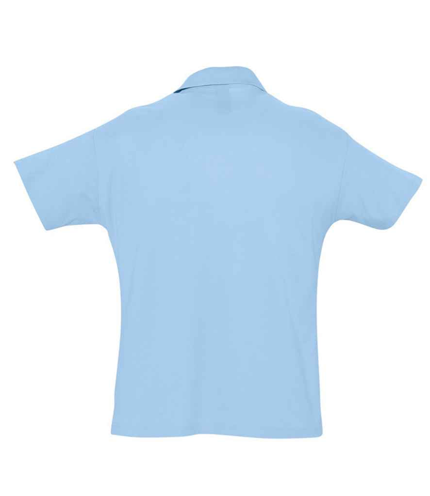 SOL'S Summer II Cotton Piqué Polo Shirt in by SOL'S — Custom branded clothing by Print Press, featuring premium embroidery produced in our specialist print lab in the UK.