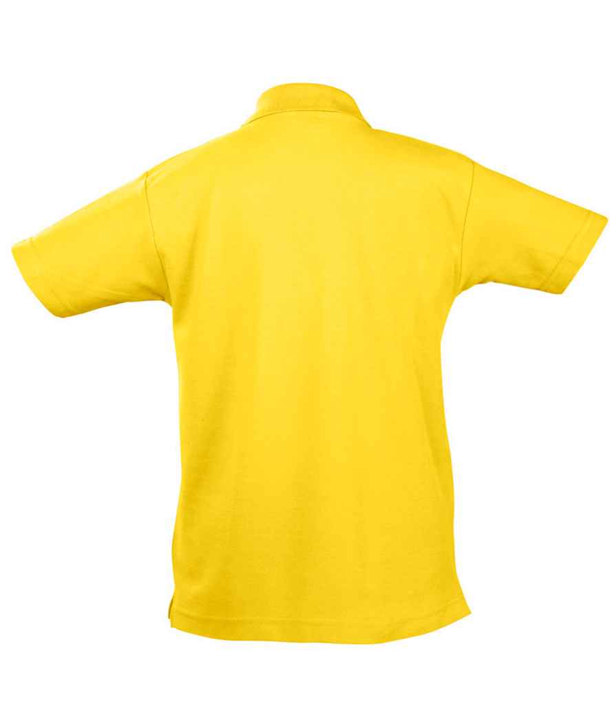 SOL'S Kids Summer II Cotton Piqué Polo Shirt in by SOL'S — Custom branded clothing by Print Press, featuring premium embroidery produced in our specialist print lab in the UK.