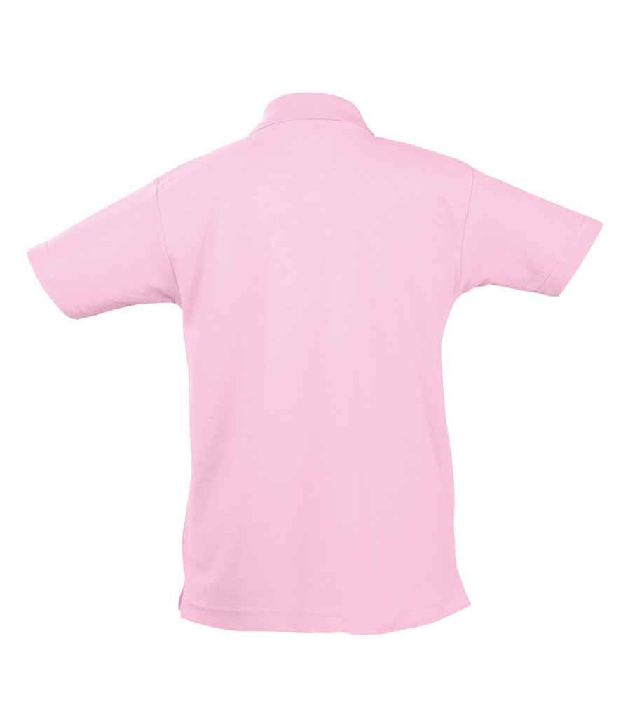 SOL'S Kids Summer II Cotton Piqué Polo Shirt in by SOL'S — Custom branded clothing by Print Press, featuring premium embroidery produced in our specialist print lab in the UK.