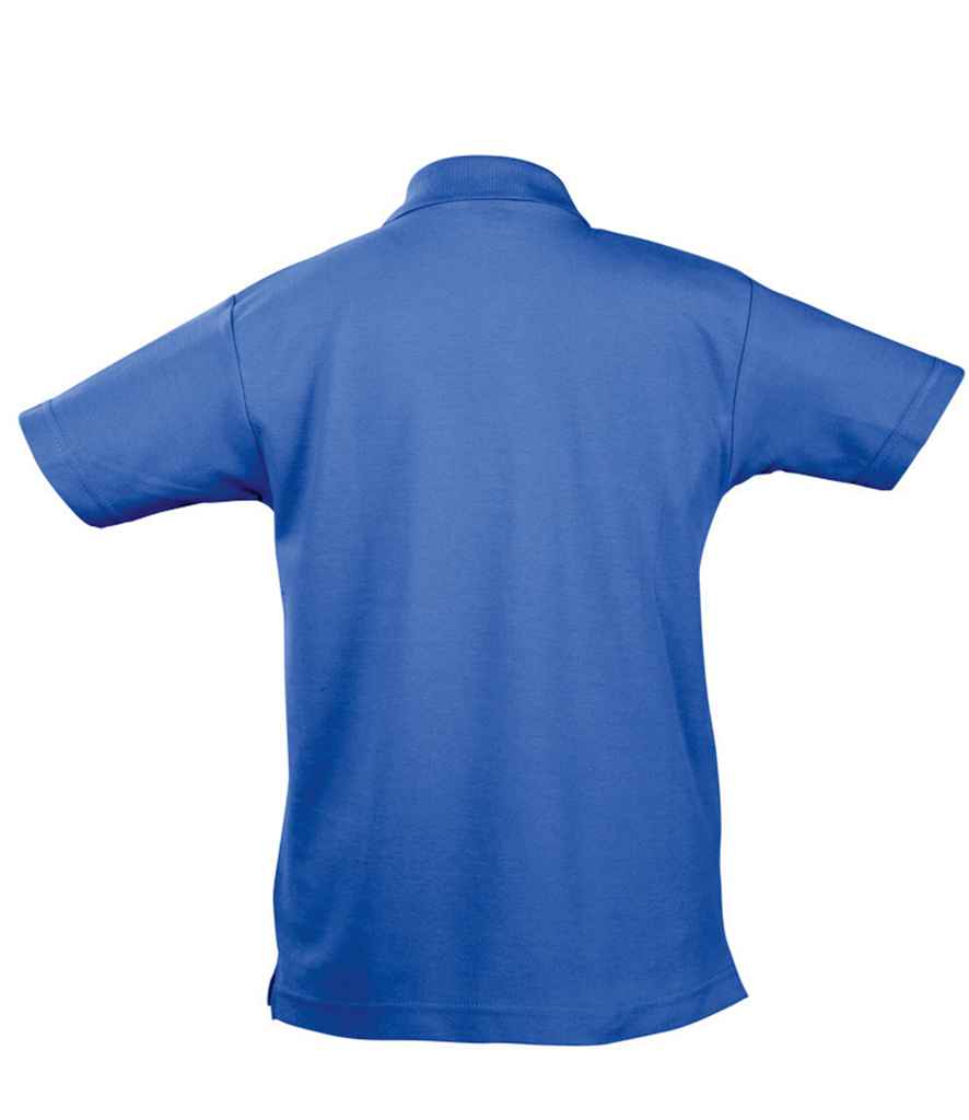 SOL'S Kids Summer II Cotton Piqué Polo Shirt in by SOL'S — Custom branded clothing by Print Press, featuring premium embroidery produced in our specialist print lab in the UK.