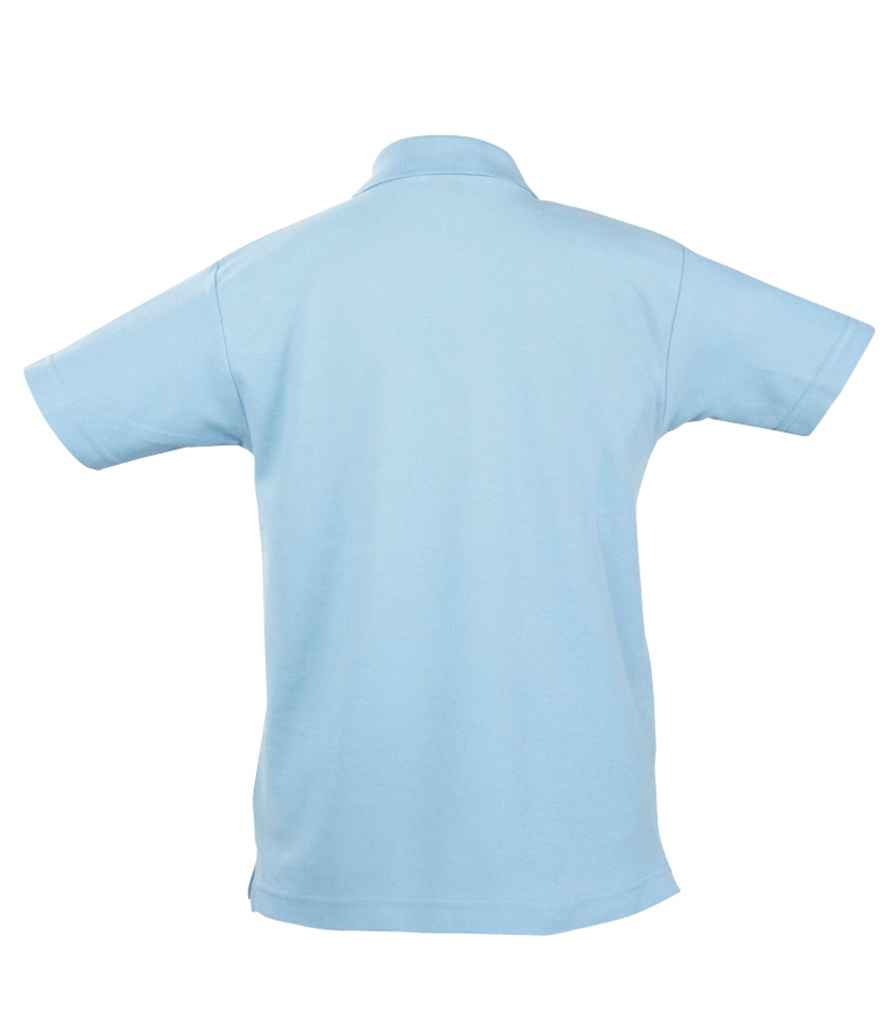 SOL'S Kids Summer II Cotton Piqué Polo Shirt in by SOL'S — Custom branded clothing by Print Press, featuring premium embroidery produced in our specialist print lab in the UK.