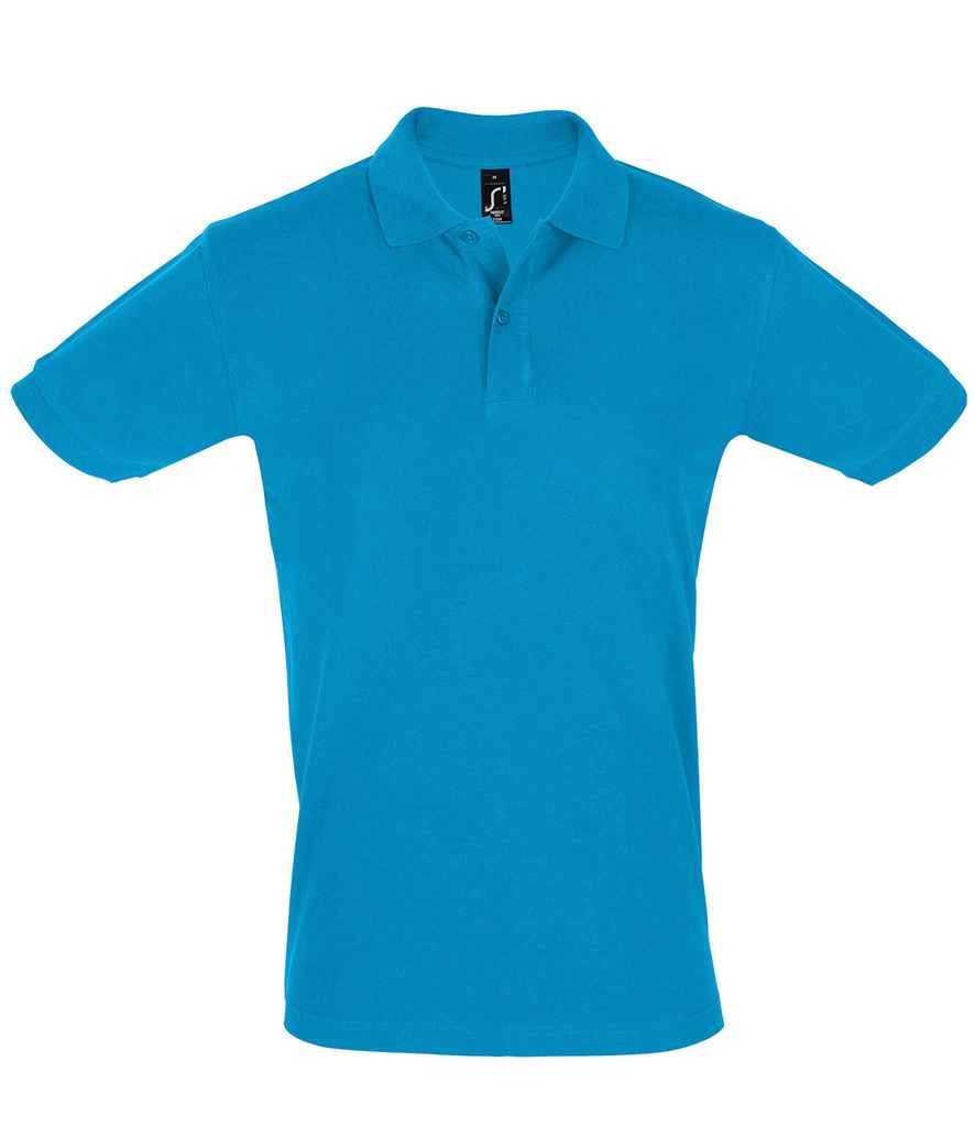 SOL'S Perfect Cotton Piqué Polo Shirt in Aqua by SOL'S — Custom branded clothing by Print Press, featuring premium embroidery produced in our specialist print lab in the UK.