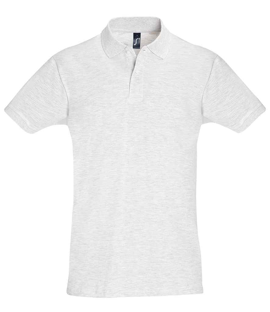SOL'S Perfect Cotton Piqué Polo Shirt in Ash by SOL'S — Custom branded clothing by Print Press, featuring premium embroidery produced in our specialist print lab in the UK.