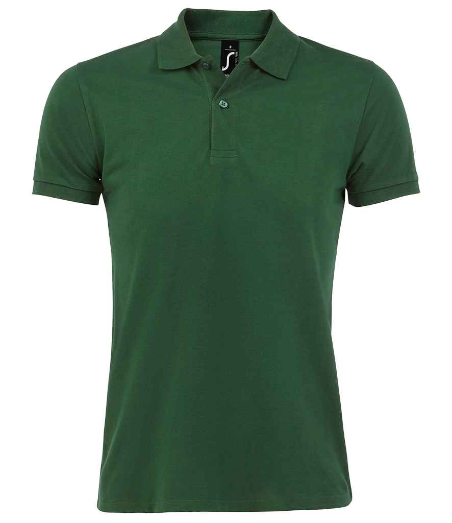 SOL'S Perfect Cotton Piqué Polo Shirt in Bottle Green by SOL'S — Custom branded clothing by Print Press, featuring premium embroidery produced in our specialist print lab in the UK.