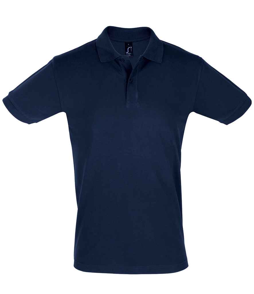 SOL'S Perfect Cotton Piqué Polo Shirt in French Navy by SOL'S — Custom branded clothing by Print Press, featuring premium embroidery produced in our specialist print lab in the UK.