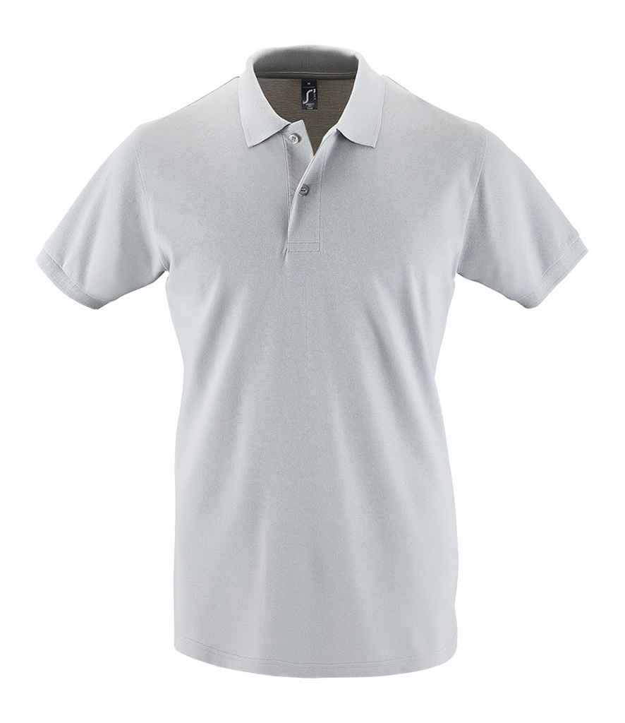 SOL'S Perfect Cotton Piqué Polo Shirt in Pure Grey by SOL'S — Custom branded clothing by Print Press, featuring premium embroidery produced in our specialist print lab in the UK.