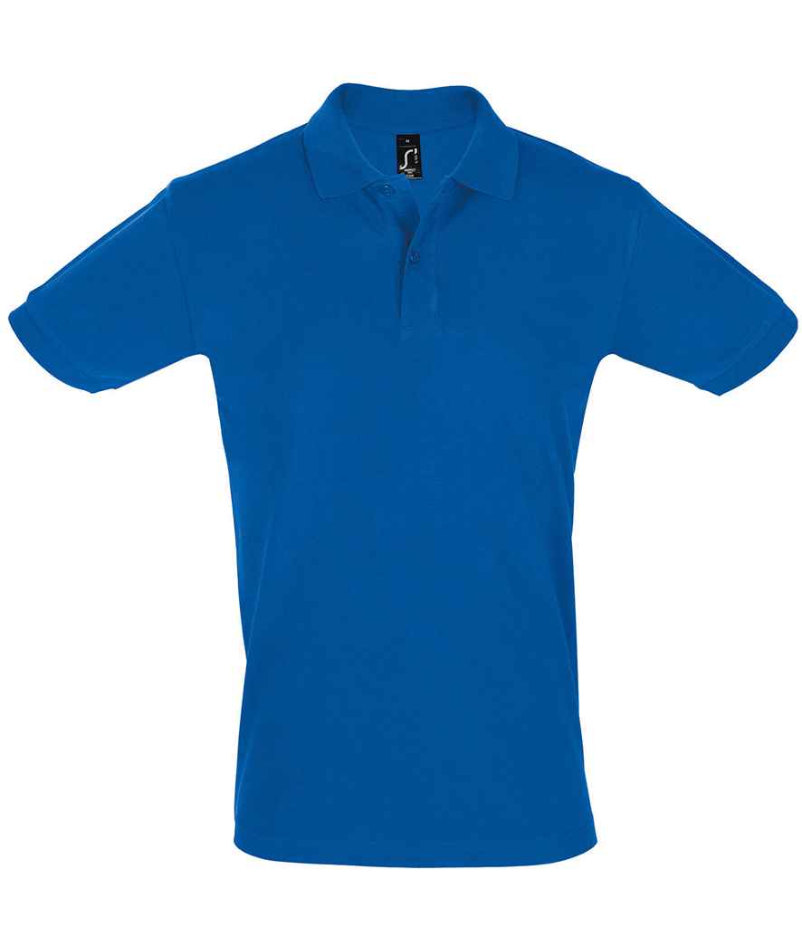 SOL'S Perfect Cotton Piqué Polo Shirt in Royal Blue by SOL'S — Custom branded clothing by Print Press, featuring premium embroidery produced in our specialist print lab in the UK.