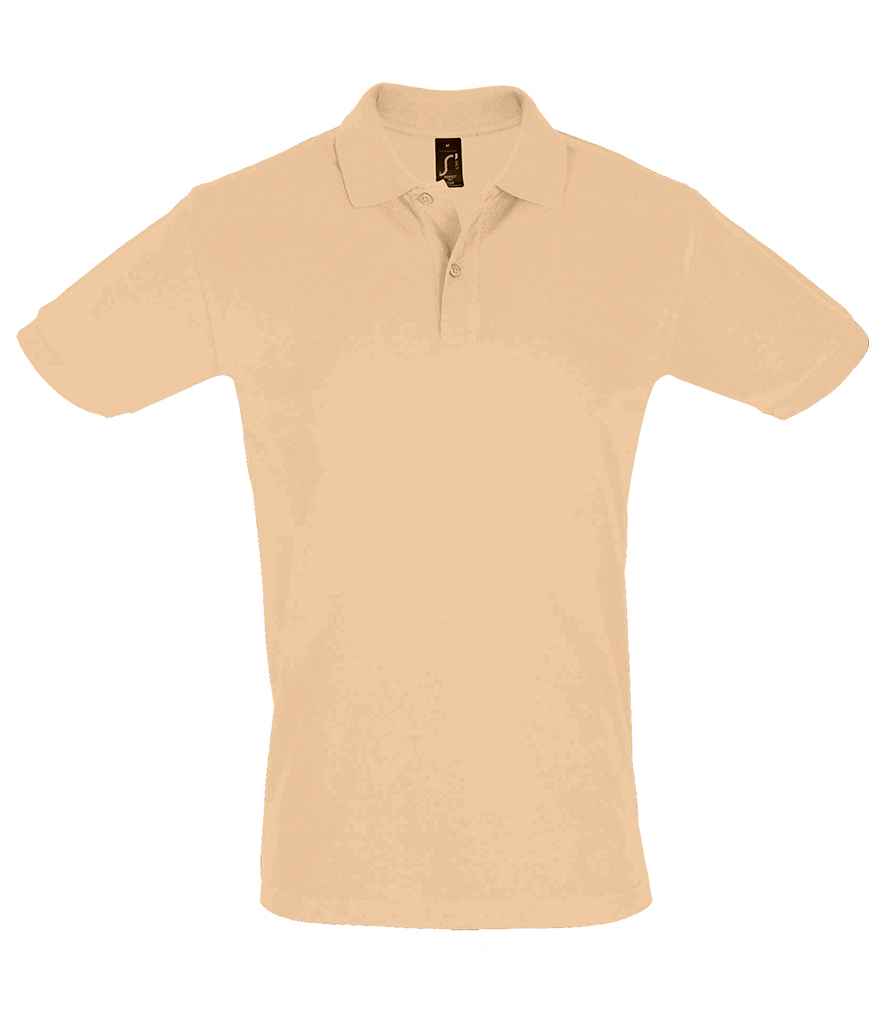 SOL'S Perfect Cotton Piqué Polo Shirt in Sand by SOL'S — Custom branded clothing by Print Press, featuring premium embroidery produced in our specialist print lab in the UK.