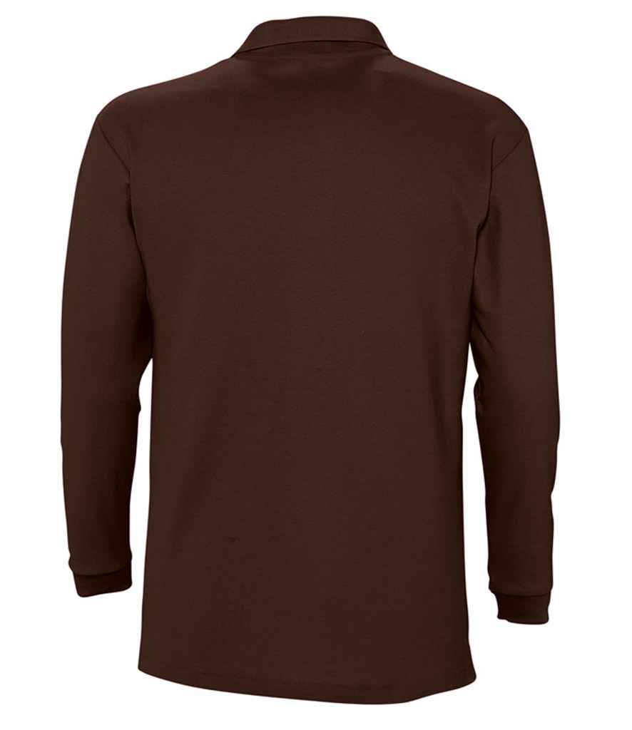 SOL'S Winter II Long Sleeve Cotton Piqué Polo Shirt in by SOL'S — Custom branded clothing by Print Press, featuring premium embroidery produced in our specialist print lab in the UK.