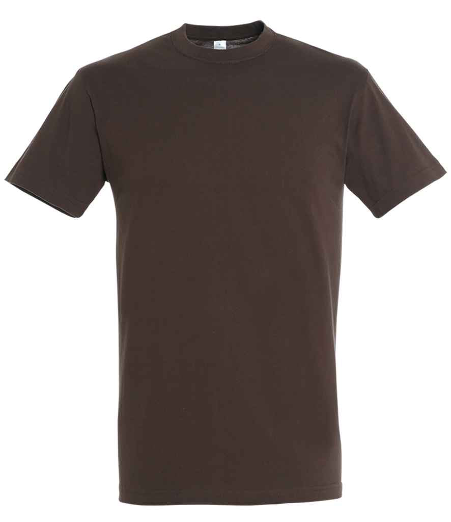 SOL'S Regent T-Shirt - (3rd Colours) in Chocolate by SOL'S — Custom branded clothing by Print Press, featuring premium embroidery produced in our specialist print lab in the UK.