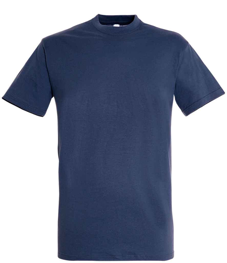 SOL'S Regent T-Shirt in Denim by SOL'S — Custom branded clothing by Print Press, featuring premium embroidery produced in our specialist print lab in the UK.