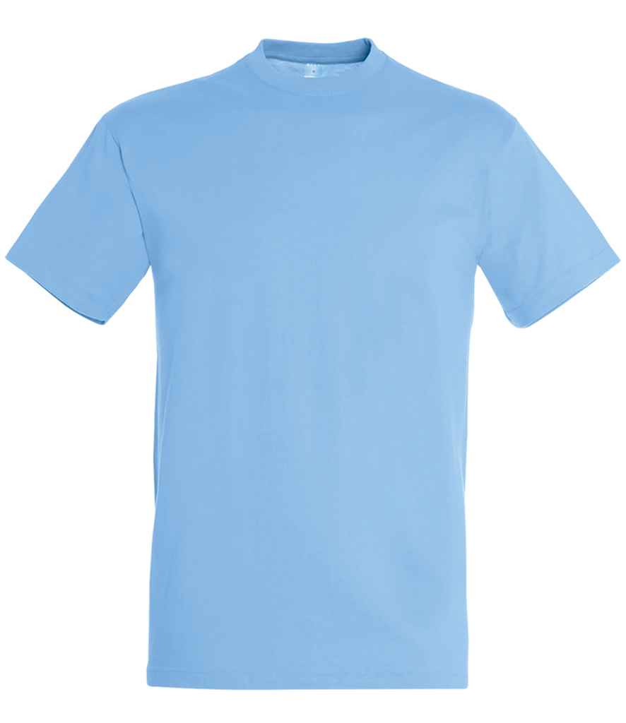 SOL'S Regent T-Shirt in Sky Blue by SOL'S — Custom branded clothing by Print Press, featuring premium embroidery produced in our specialist print lab in the UK.