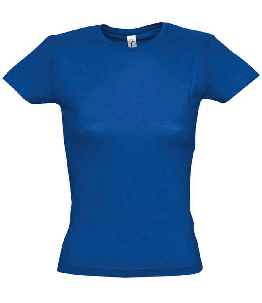 SOL'S Ladies Miss T-Shirt in Royal Blue by SOL'S — Custom branded clothing by Print Press, featuring premium embroidery produced in our specialist print lab in the UK.