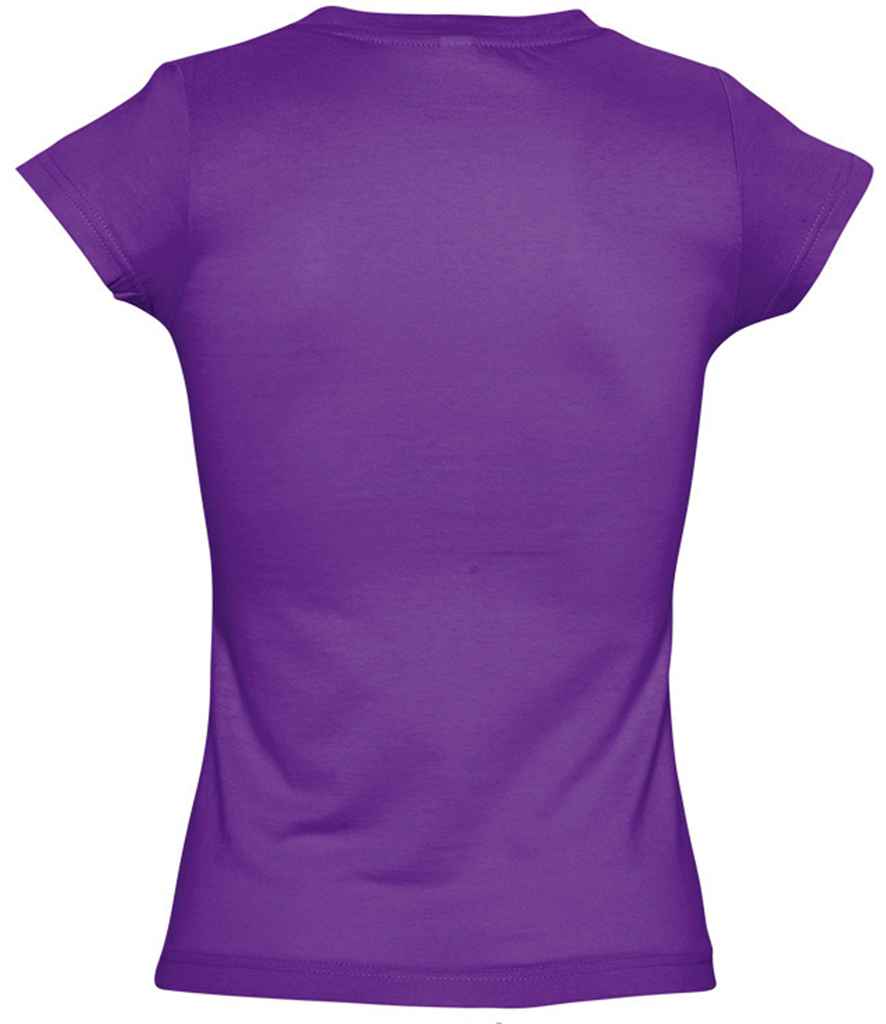 SOL'S Ladies Moon V Neck T-Shirt in by SOL'S — Custom branded clothing by Print Press, featuring premium embroidery produced in our specialist print lab in the UK.