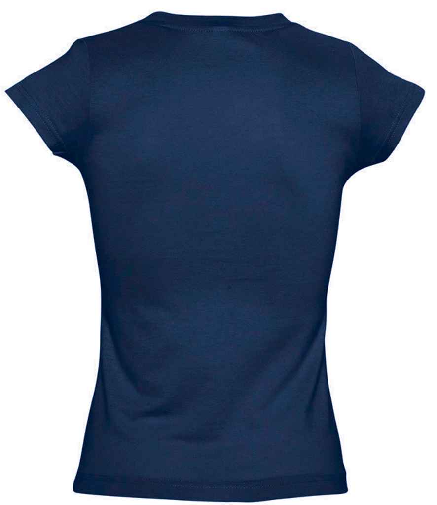 SOL'S Ladies Moon V Neck T-Shirt in by SOL'S — Custom branded clothing by Print Press, featuring premium embroidery produced in our specialist print lab in the UK.