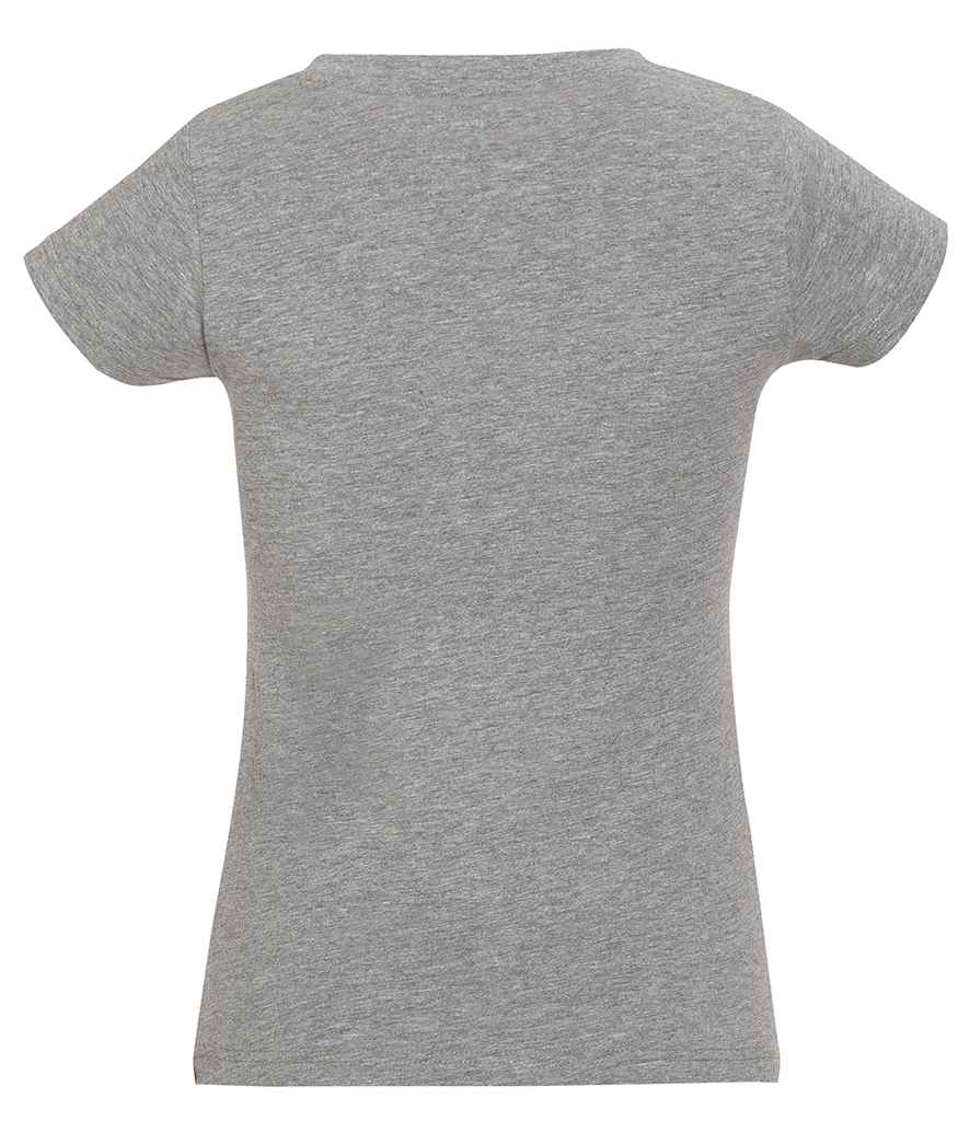 SOL'S Ladies Moon V Neck T-Shirt in by SOL'S — Custom branded clothing by Print Press, featuring premium embroidery produced in our specialist print lab in the UK.