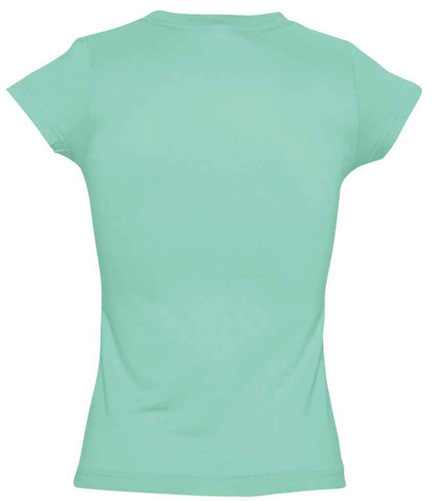 SOL'S Ladies Moon V Neck T-Shirt in by SOL'S — Custom branded clothing by Print Press, featuring premium embroidery produced in our specialist print lab in the UK.