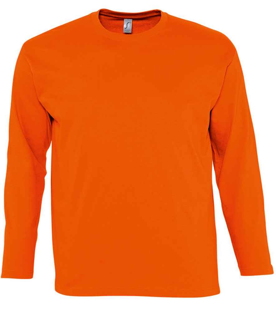 SOL'S Monarch Long Sleeve T-Shirt in Orange by SOL'S — Custom branded clothing by Print Press, featuring premium embroidery produced in our specialist print lab in the UK.