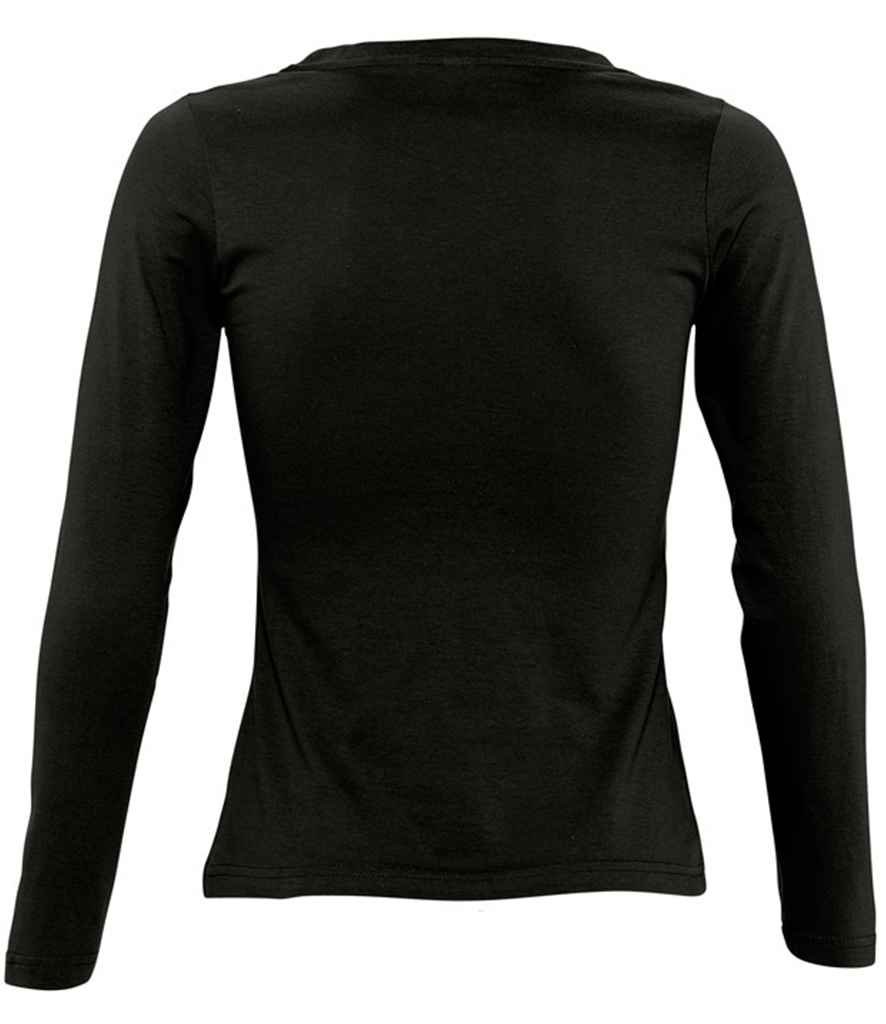 SOL'S Ladies Majestic Long Sleeve T-Shirt in by SOL'S — Custom branded clothing by Print Press, featuring premium embroidery produced in our specialist print lab in the UK.